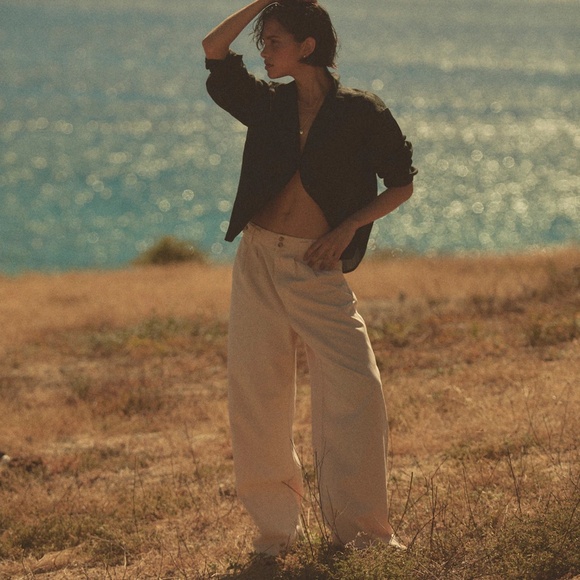 Madewell The Harlow Wide-Leg Pant Sz 0 - Picture 3 of 10